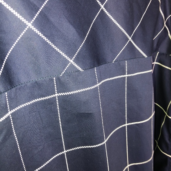 COOFANDY Men's Navy Blue Window Pane Button Down Shirt ~Sz XXXL - Picture 6 of 15